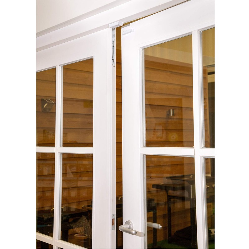 Smartware radio-controlled exhaust control with a magnetic window contact and