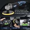 Buffer Polisher, Rotary Buffer 1200W, Car Buffing Kit with Speed