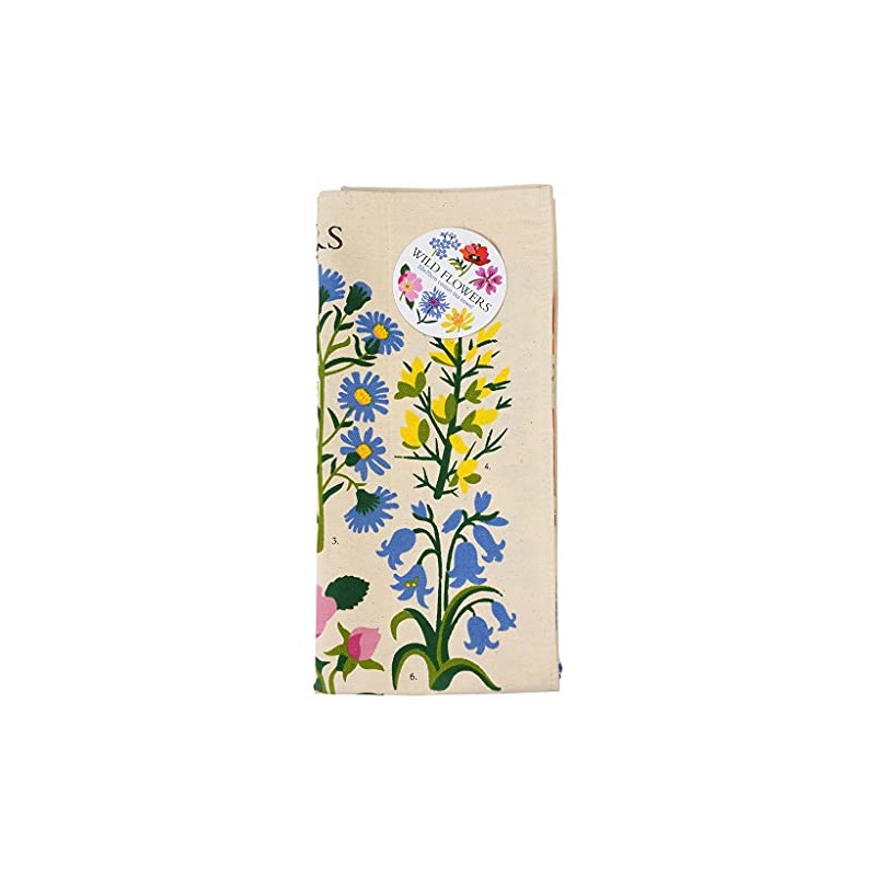 Wild Flowers Cotton Tea Towel