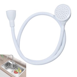 3.28FT Sink Spray Hose,Portable Sink Hose Faucet Sprayer, Shampoo Sprayer Handheld Hose Faucet Shower Head Spray Hose for Bathing Baby,Pets,Washing Hair,Rinsing Vegetables,