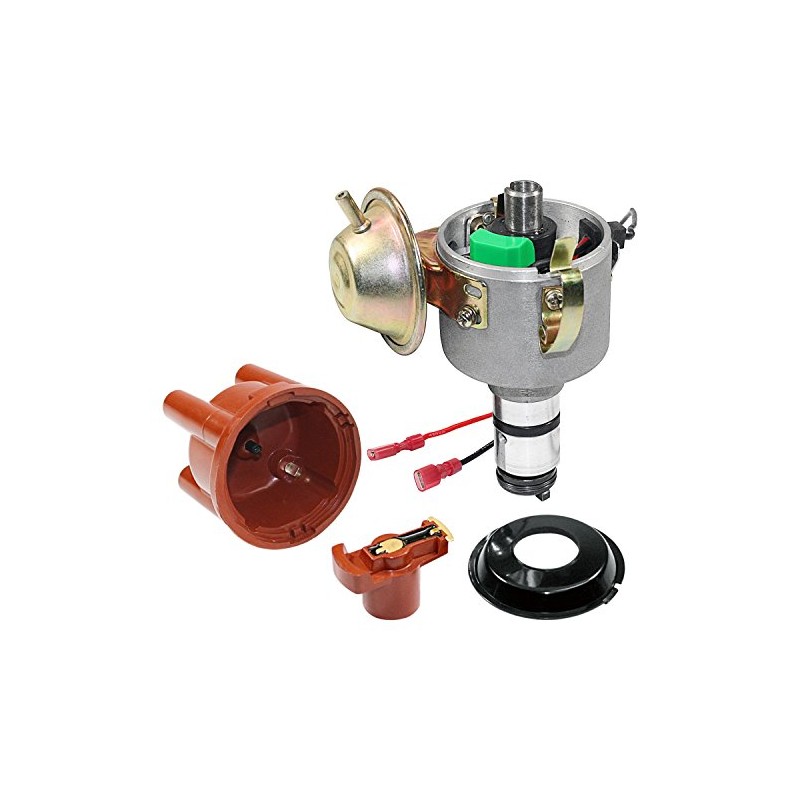 Kuhltek Motorwerks 0231170034EL Vacuum Advance Distributor with Electronic Ignition for