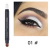 RoseFlower 6Pcs Metallic Cream Eye Shadow Pencil Eyeliner Crayon Set