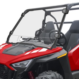 MDPROMCP RZR 200 Front Windshield Scratch-resisatant Vent Window Compatible with 2022+ Polaris RZR XP 200 Windshield Clean Full Window PC All-Weather Protection Used with Hard Soft Roof Accessories