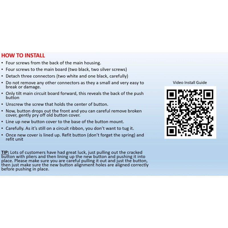 Ring Premium Replacement Buttons for Ring Doorbell Pro (4-Pack) -