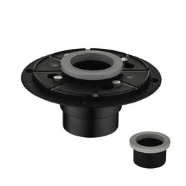 2-Inch Shower Drain Base, Shower Base Flange with Rubber Coupler Gasket, Shower Drain Kit for Linear and Square Drain Installation (with 304 Stainless Steel Screw)