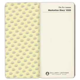 Per Annum Manhattan City Diary Planner 2025 - Monhegan Saddle - 7x3.25