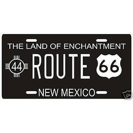 Route 66 Highway 1944 New Mexico Metal License Plate