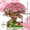 B&LHCX Cherry Bonsai Tree Building Sets for Girls mini Building