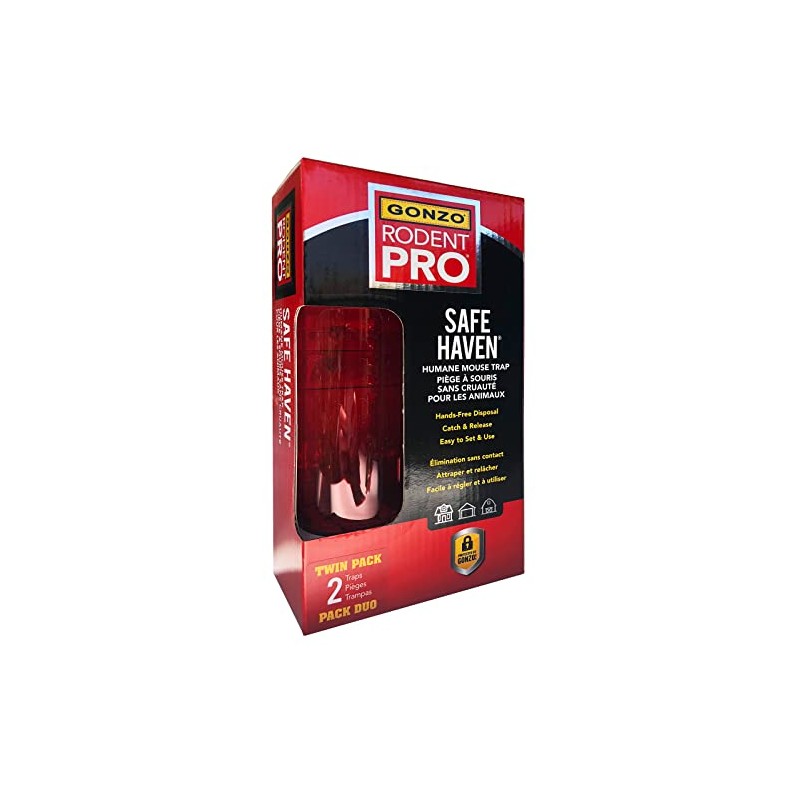 GONZO 7006 RodentPro Safe Haven Live Catch Mouse Traps