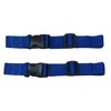 Webbing Strap with Quick Release Buckle, Pack of 2 (Blue,