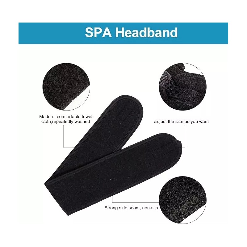 DECIS 10 Piezas Bandas Faciales De Toalla Para Spa Y
