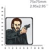 John Wick Sew-On / Iron-On Embroidered Action Hero Patch for