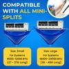 Oiktylr 18pcs Mini Split Cleaning Kit Bag, Waterproof AC Cleaning