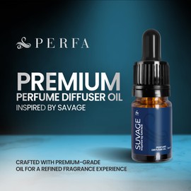 Suvage Perfume Inspired Diffuser Oil | Perfume Oil Diffuser Refill | 10ml Essential Oil for Diffusers | Versatile and Mess-Free | Essential Oil Refill by Perfa