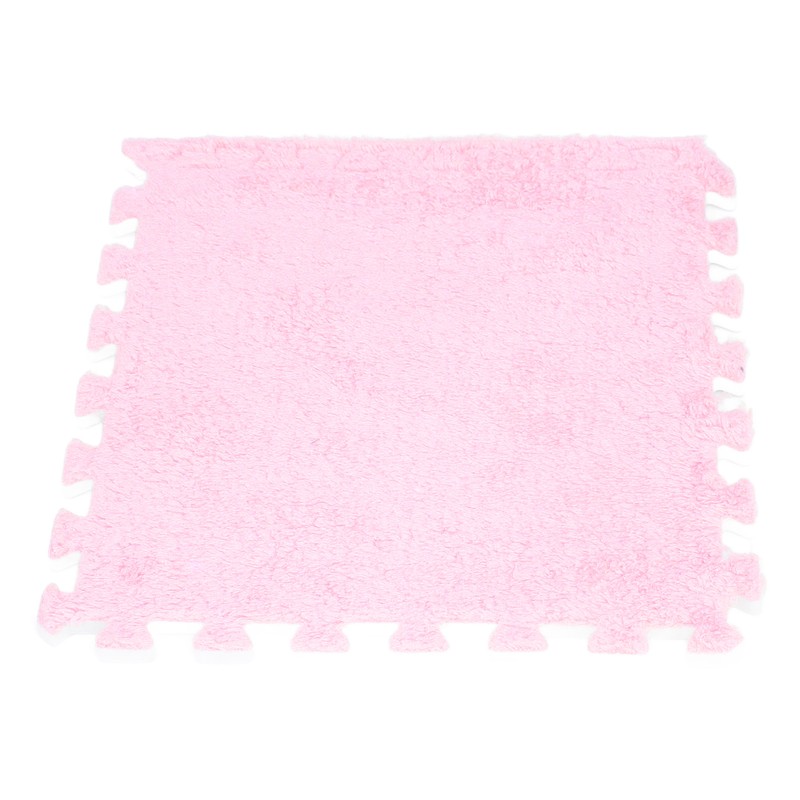 10pcs Plush Foam Floor Mat Prevent Slip Cuttable Thickened Interlocking