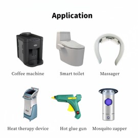 PTC Thermostat Heater Plate, Aluminum Shell Ceramic Heating Plate, AC/DC 12V PTC Heating Element Thermostatic Constant Temperature Heater Aluminum Shell Ceramic Heating Plate Air Heater（220℃: 5W-28W）