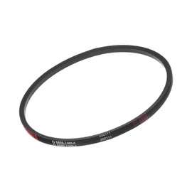 O-600 V-belt [622 mm length x 10 mm width x 6 mm thickness] rubber drive belt for power transmission, black, 40 degrees