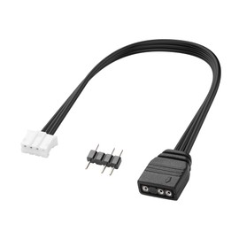 YAODHAOD 5V ARGB auf 4/6 Pin Fan Controller-Adapter 2PCS，für kompatibel mit Coolmoon EZDIY-FAB Piratenschiff RGB Fan Hub,Weitere 4-6 Pin PC-Lüfter und LED-Geräte (3Pin auf PH2.0 4Pin Steckdose)