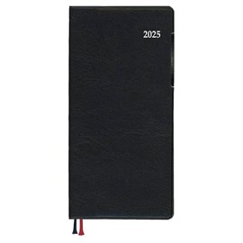 Daigo E8442 2025 Planner, Appointment Weekly Left, Black, Begins December 2024