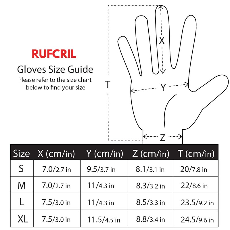RUFCRIL 3 Pairs Cut Resistant Gloves Food Grade, LEVEL 5