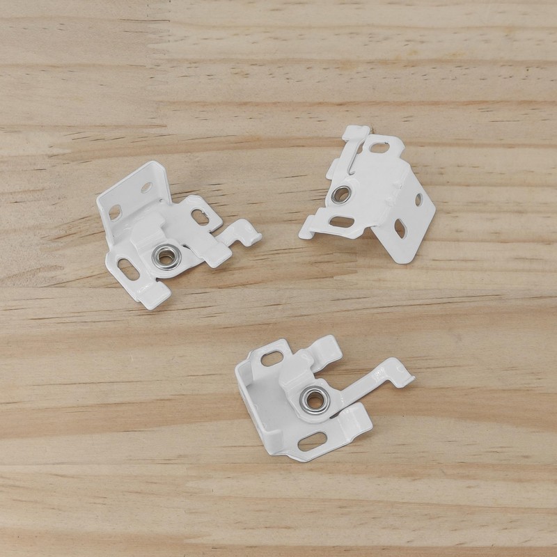 8 PCS White Roman Blind Brackets for 25mm Top Rail