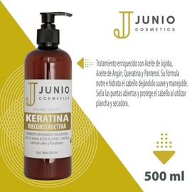 Tratamiento para el cabello maltratado keratina para el cabello keratina reconstructiva con aceite de argan, aceite de jojoba y pantenol sin enjuague 500ML hidratación profunda reparación intensiva