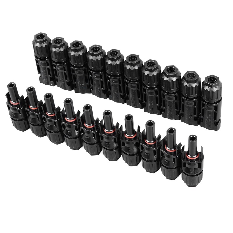10 Sets Solar Panel Connector Flame Retardant DC 1000V Male