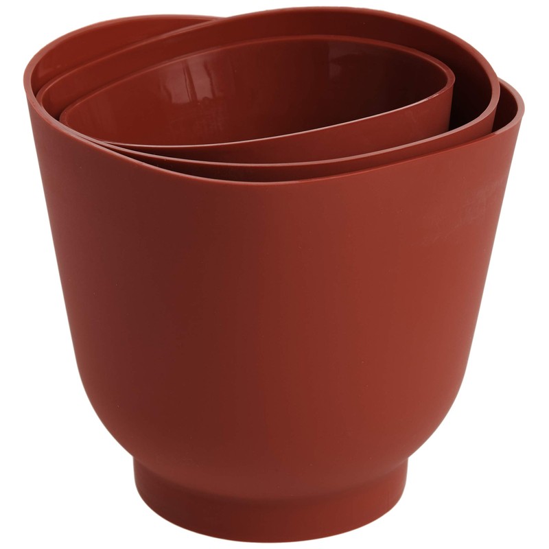 Norpro Silicone Bowl Set 3 Piece Red 1019R