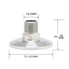 QiiMii 1.5" Tri Clamp Tri Clover Fittings to NPT 3/8"