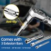 FOXCODE 6-Piece Flex Head Ratchet Set, Chrome Vanadium Steel, 1/4",
