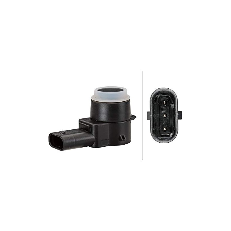 HELLA 6PX 358 141-021 Sensor, parking distance control - angled
