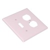 Wmhusu Light Switch Cover Plate Rose Pink 2 Gang Outlet