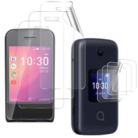 Zeking [4 Pack] Designed for Alcatel Go Flip 4 / TCL Flip Pro Screen Protector (PET), [HD Clarity] Case Friendly Anti-scratch, High Definition Clear Shield (PET)