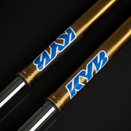 KYB Fork Stickers Suspension Decals Set (Yamaha Blue) (9x6.5)