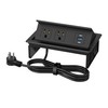 Table Power Outlet Hub PD20W USB-C Fast Charging Station, Recessed