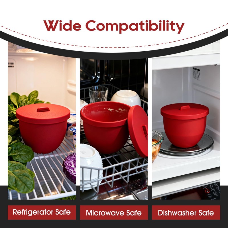Silicone Bowl Liners for 5 Qt KitchenAid Mixers,3 Liners with