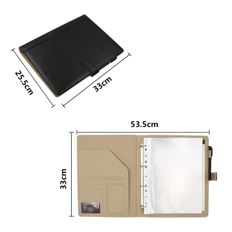 A4 Portfolio Case, File Folder, Legal Pad, Leather Clipboard Folder,