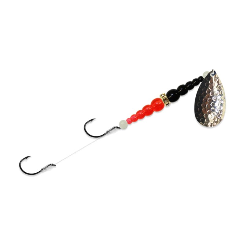 Mack's Lure Double Whammy, Chartreuse FLO Naranja/FLO Chartreuse, Talla 8