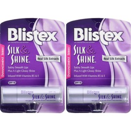 Blistex Silk & Shine Lip Moisturizer 0.13 oz Pack of 2