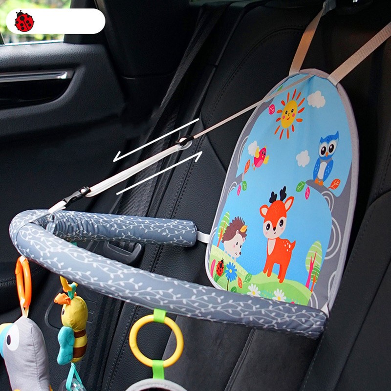Baby Car Backseat Toy Adjustable Safe Educational Car Travel Newborn