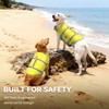 VIVAGLORY Rip Stop Dog Life Vest, Swimming Vest with Handle,