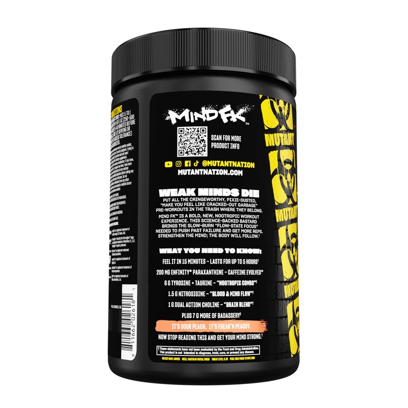 Mutant Mind FK - Epic Nootropic Pre-Workout - Brain Supplement