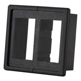 Greluma 1 Stück 2-Slot Wippschalter Panel Schalterhaltergehäuse,Kippschalter Montagepanel für Automobile,Marine und Geländefahrzeuge