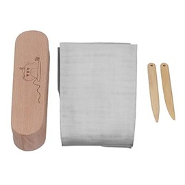 Dressmaker Set Professional Wooden Quilter Clapper with Ironing Guard, Bone Pin, Sewing Clapper Tool for Ironing, Sewing Folds, Tailors