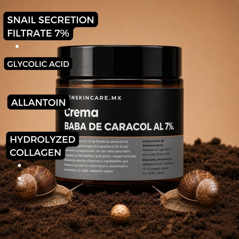 Crema Baba de Caracol para Hombres Channah 100gr - Antiedad