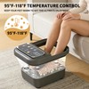 Collapsible Foot Spa Bath with Heat and Massage, Motorized Shiatsu