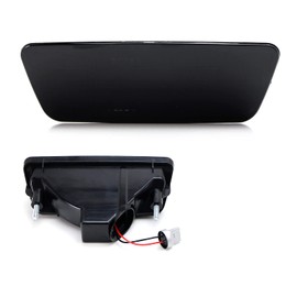 iJDMTOY JDM Style Smoked Lens Full LED Rear Fog Light Kit Compatible With Nissan 2011-2014 Juke, 2014-2016 Rogue, 2015-up Murano, OEM Replacement Powered By High Power Brilliant Red LED Bulb