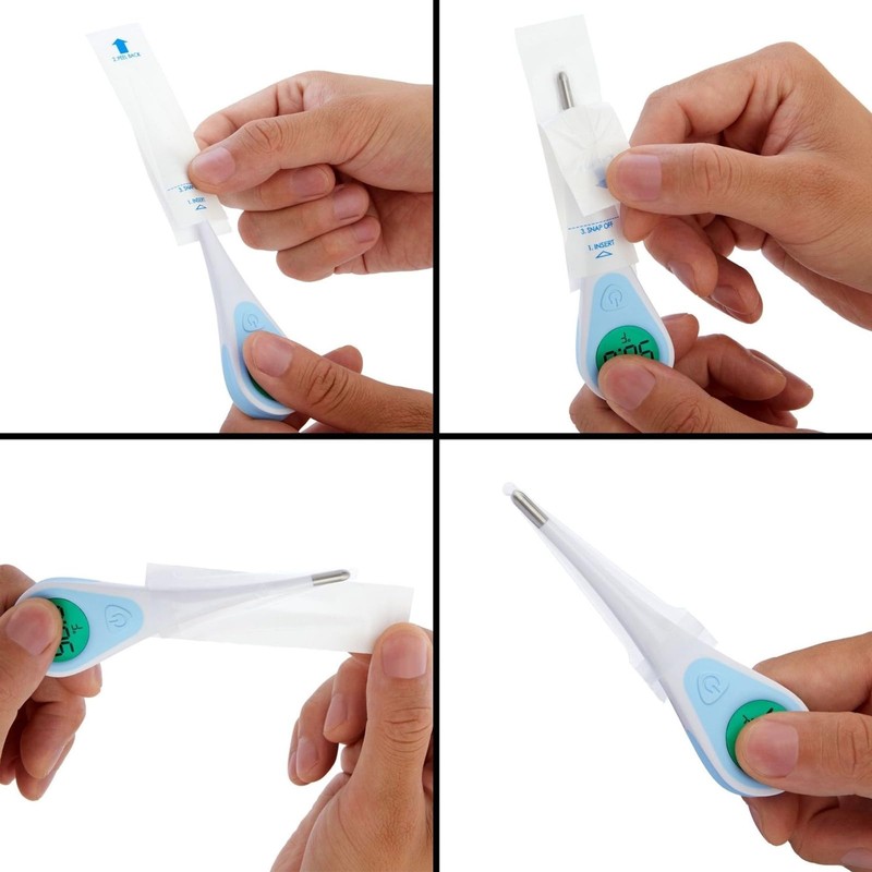 Juvale Disposable Thermometer Covers - 300 Pack - Probe Covers