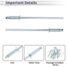 RATCHROLL 50 Pcs Open End Large Flange Blind Rivets 2.4mm