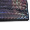 Hologram Metallic Foil Stretch Fabric Triangle Pattern(Black 1yard)